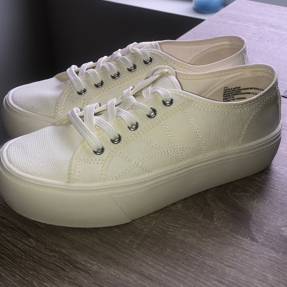 Brand New Never Worn White Platform Sneakers